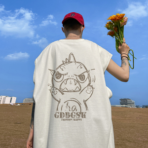 已注册/夏季复古经典背心男生休闲宽松坎肩打底衫 BX2090/P25图片