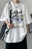 已注册/夏季潮蝴蝶印花短袖T恤男宽松体恤打底衫DT4905/P25，男装T恤，电商B316
