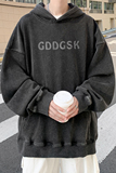 水洗秋季新黑色大码情侣卫衣男运动宽松外套打底衫WY7825/P65，男装卫衣，电商B316