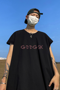 已注册/夏季潮牌欧美风背心男情侣休闲坎肩打底衫 BX6614/P25图片