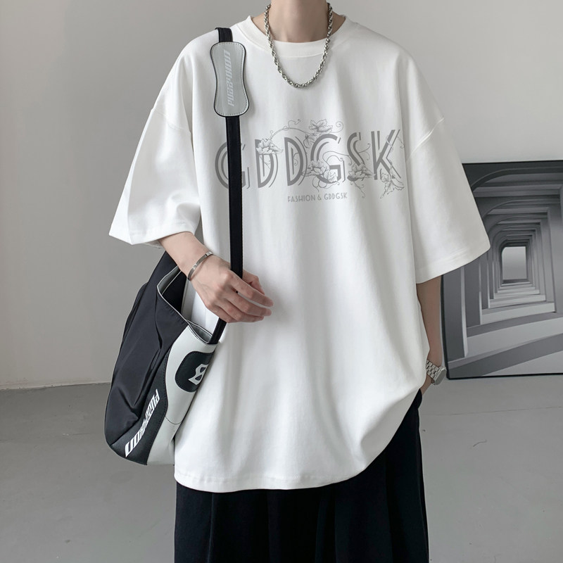 已注册/夏季文艺风短袖T恤男情侣宽松体恤打底衫DT1766/P25,男装T恤,电商B316