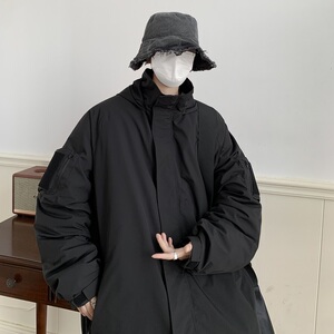 冬季防水冲锋衣男棉服大码外套魔术贴连帽棉衣JK8768/P100棉P120
