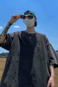 水洗重磅夏季新款风星球短袖T恤男生大码打底衫体恤 DT3030/P35图片