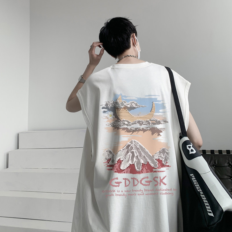 已注册/夏季运动印花情侣款男宽松背心坎肩打底衫BX3288/P25,男装背心/马甲,电商B316