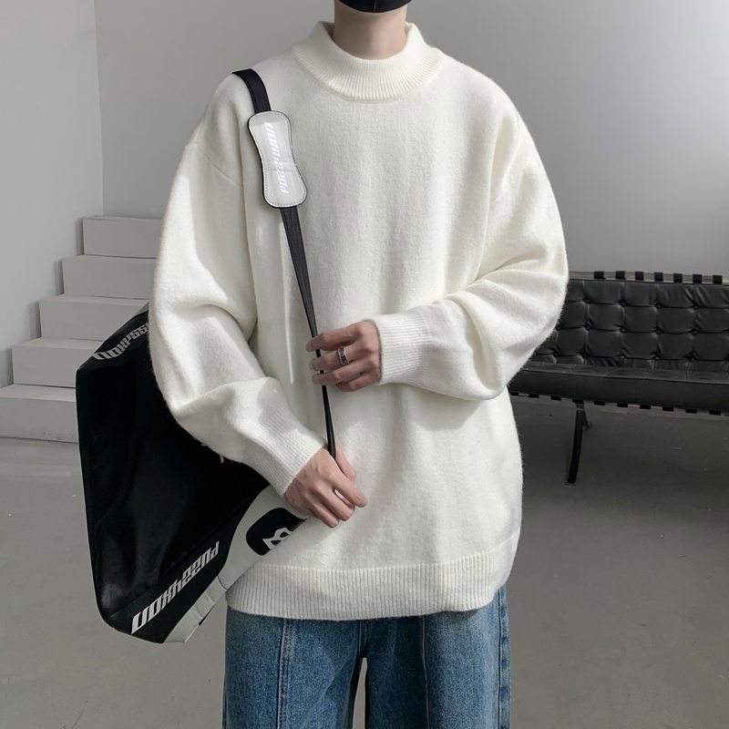 已注册/冬季ins韩版中领毛衣翻领针织衫大码宽松外套潮MY9501/P45,男装针织衫/毛衣,电商B316 已注册/冬季ins韩版中领毛衣翻领针织衫大码宽松外套潮MY9501/P45,男装针织衫/毛衣,电商B316