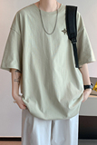 已注册/夏季美式半袖短袖T恤男大码纯棉体恤打底衫DT5284/P25，男装T恤，电商B316