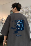 已注册/夏季新英文印花短袖T恤潮牌男生体恤打底衫DT3525/P25，男装T恤，电商B316