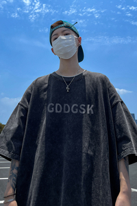 水洗重磅新款夏季通勤百搭短袖T恤男生大码打底衫体恤 DT1400/P35图片