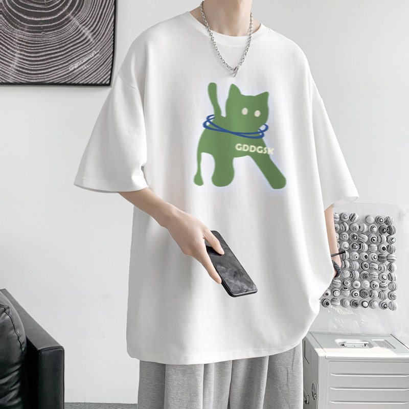 已注册/夏季黄色休闲短袖T恤宽松男运动体恤打底衫DT1154/P25,男装T恤,电商B316