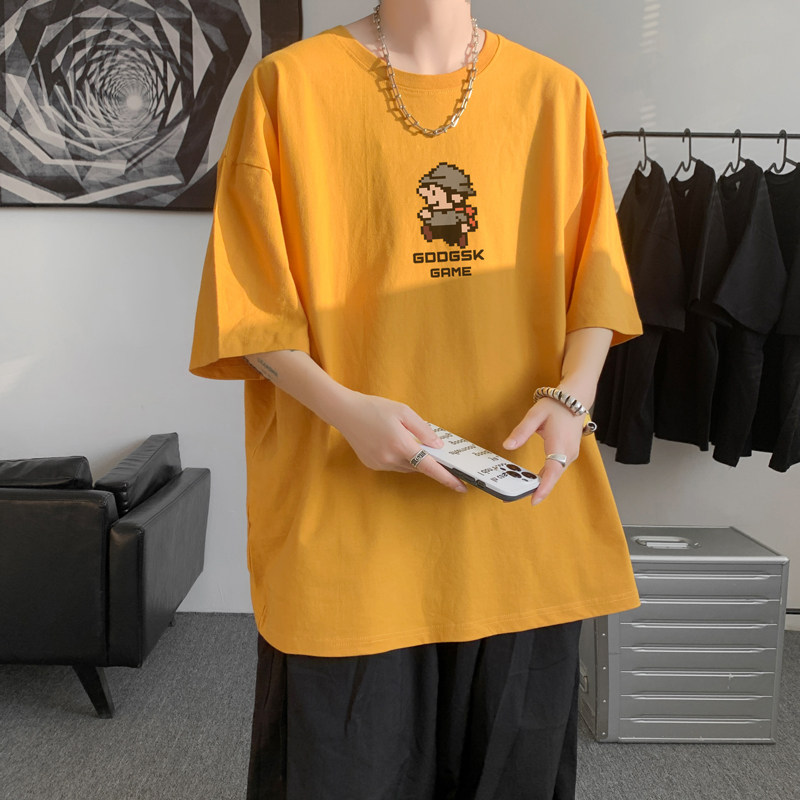 已注册/夏季纯棉通勤风短袖T恤男生宽松体恤打底衫DT7723/P25,男装T恤,电商B316