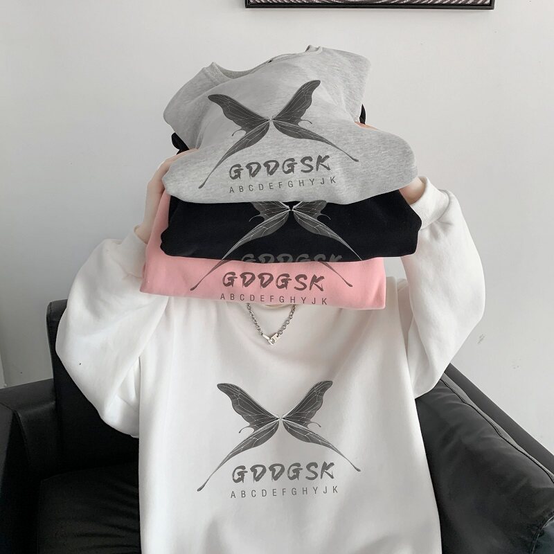 已注册/秋冬加厚圆领印花卫衣男生外套打底衫WY0331/P35加绒/P40,男装卫衣,电商B316