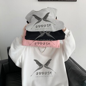 已注册/秋冬加厚圆领印花卫衣男生外套打底衫WY0331/P35加绒/P40图片