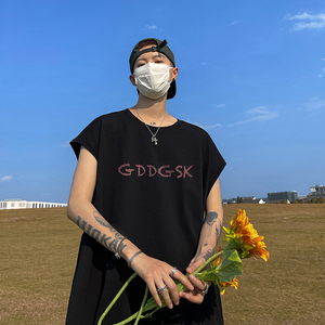 已注册/夏季流行日系男生情侣宽松背心坎肩打底衫 BX6614/P25图片