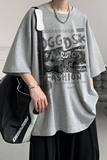 已注册/夏季浅灰色纯棉短袖T恤男生大码体恤打底衫DT3997/P25，男装T恤，电商B316