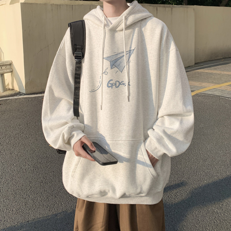 已注册/华棉秋季新连帽卫衣情侣男生宽松运动外套 WY2991/P50图片