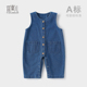 哈衣春秋款 新生男女宝宝连体衣外出背带裤 洋气 牛仔裤 婴儿衣服秋装