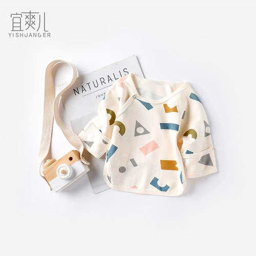 Детский хлопковый осенний лонгслив для новорожденных, 0-3 мес.