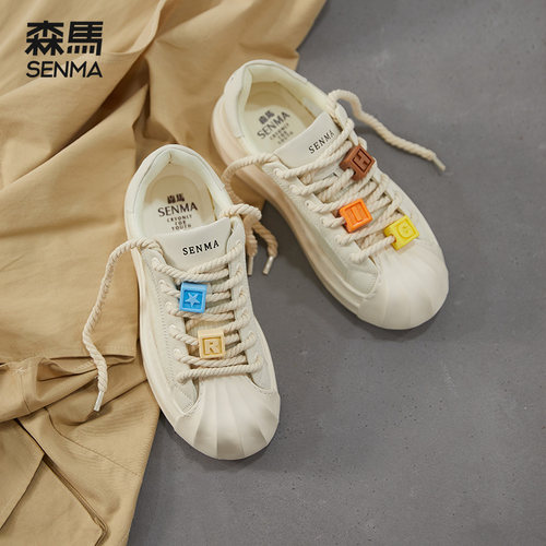 森马情侣款贝壳头女鞋夏季板鞋