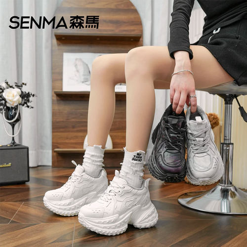 森马内增高爹鞋女厚底增高