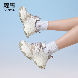 森马老爹鞋女2023秋款运动鞋厚底秋季休闲鞋子女增高百搭韩版女鞋