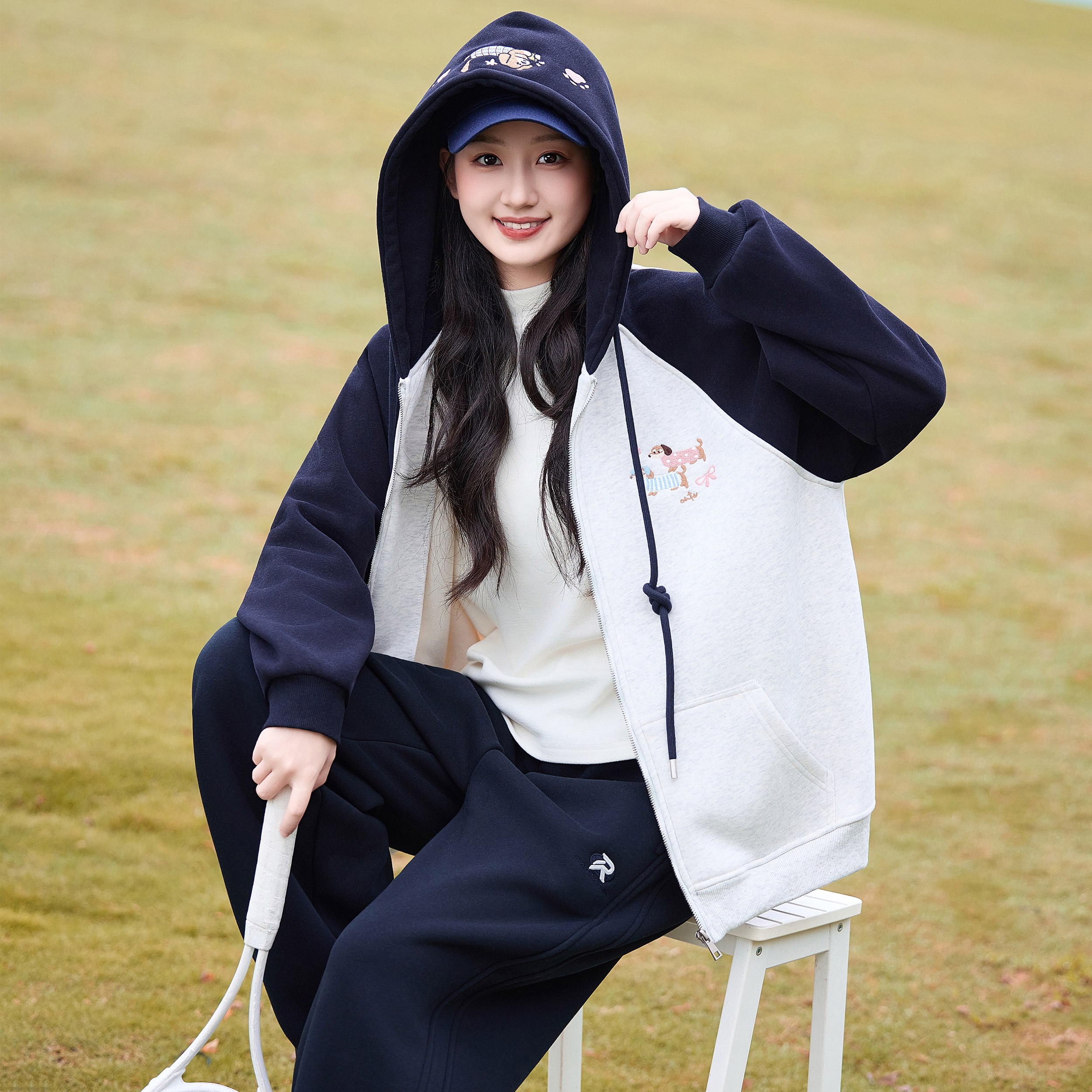 一体绒外套羊羔毛女春秋2025新款