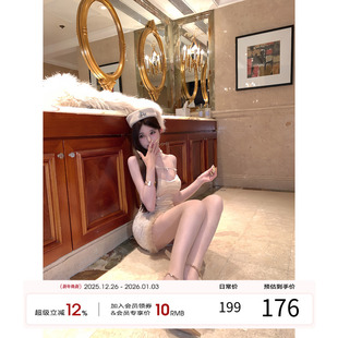 设计感连衣裙E25Q10410 气质显瘦洋气时尚 天鹅er 璀璨明日