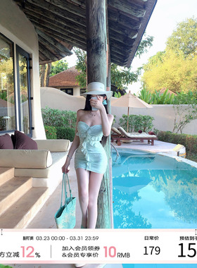 天鹅er 【春树梨花】时尚百搭夏季ins风连衣裙E25Q10574