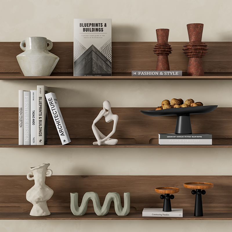 初夏侘寂风客厅小众复古装饰摆件