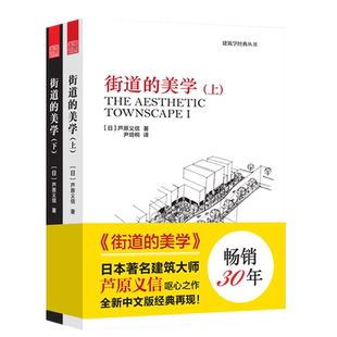 街道的美学套装上下册街道与建筑的关系阴角空间建筑参考书建筑外观设计公共建筑昌迪加尔与巴西利亚芦原义信著