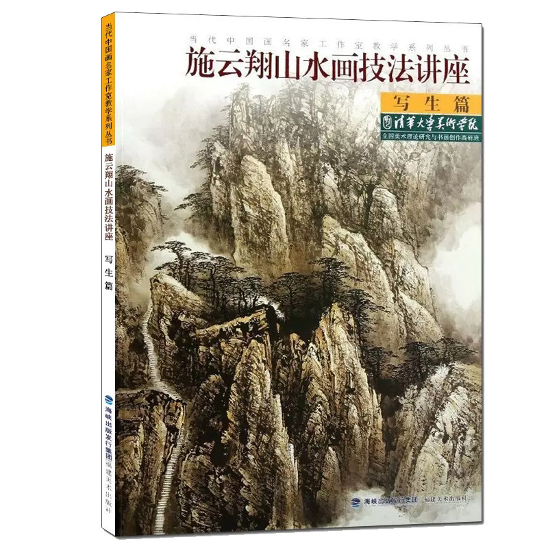 施云翔山水画技法讲座 写生篇 白描画谱勾勒解析 国画水墨画临摹画册