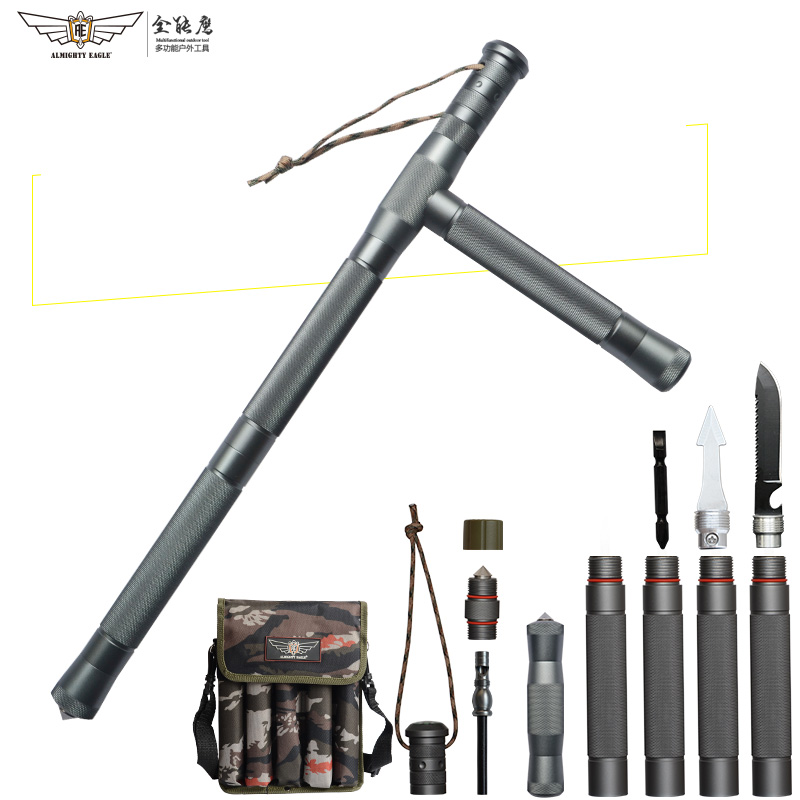 登山直握柄多功能折叠徒步装备