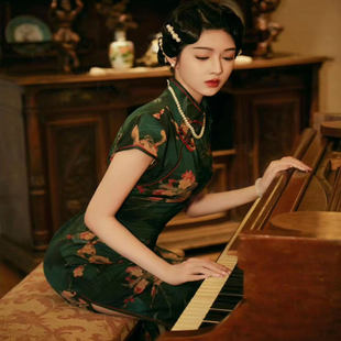 汤唯色戒同款 改良军阀姨太太显瘦日常穿年轻少女长裙 旗袍2026新款