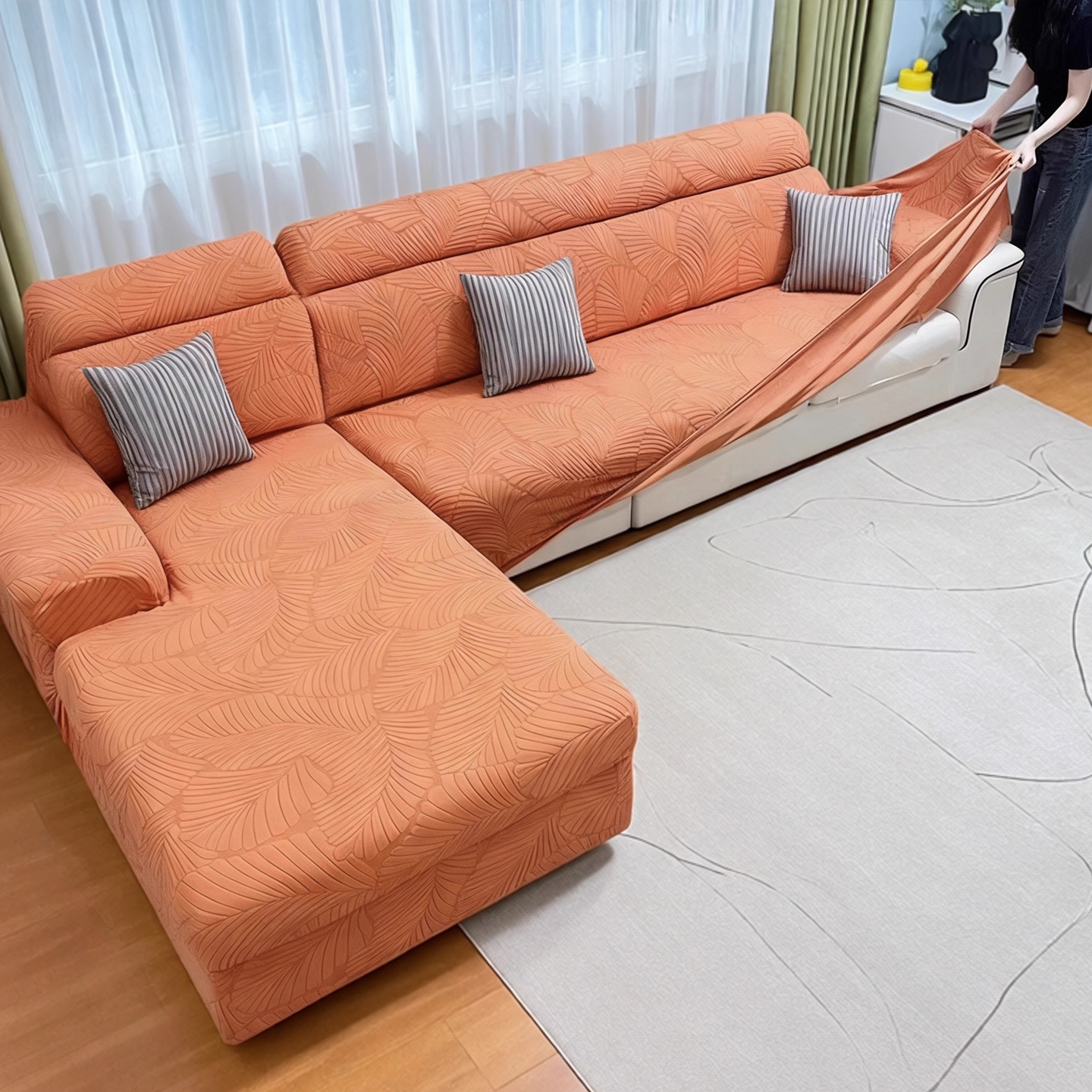 高弹力懒人沙发套罩全包