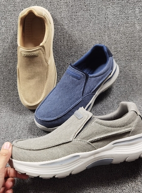 工厂单四季款4748特大码休闲布鞋中老年透气舒适防滑套脚鞋驾车鞋