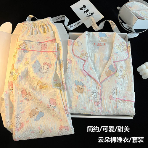 女童睡衣春秋季2026新款MiKKUO