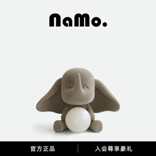 纳茉 饰灯儿童房卧室小夜灯送女生闺蜜生日礼物 小象艾力月球灯装