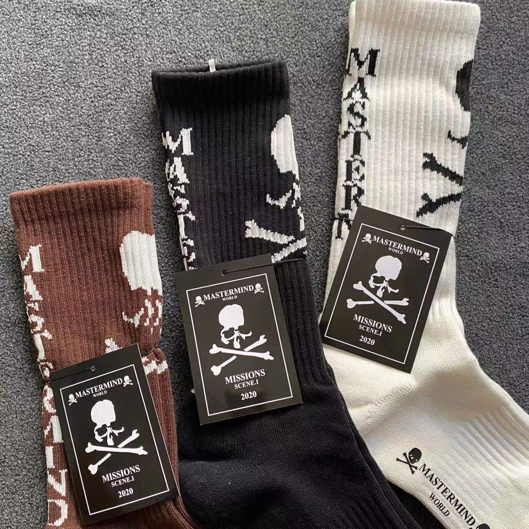 mmj高邦提花全棉潮牌滑板袜