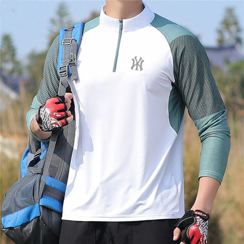 NYHE男士半拉链立领速干登山服