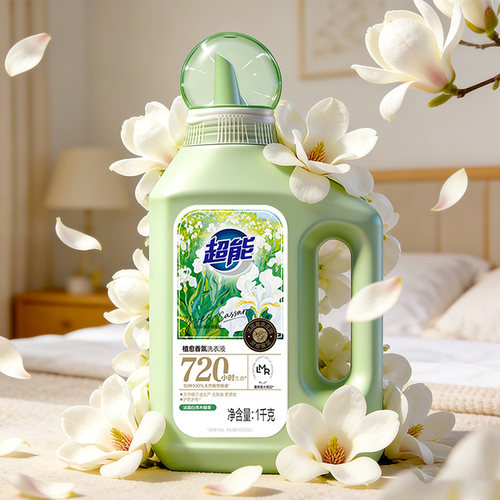 超能植愈香氛洗衣液1kg家庭用实惠装去异味持久留香正品旗舰店JF