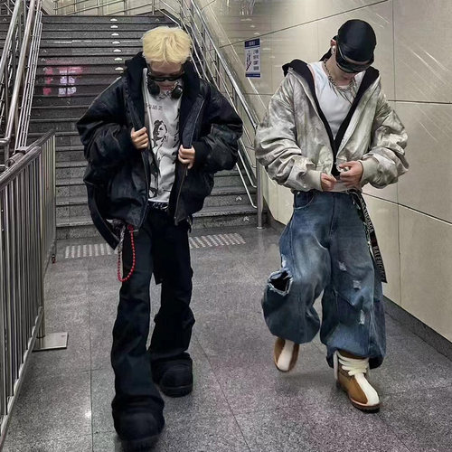 连帽夹克RollingMoney秋冬宽松