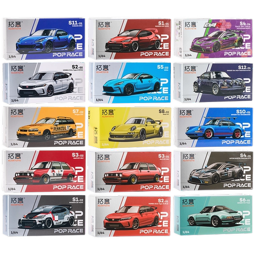 拓意POP花车164合金车模