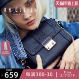 Металлическая сумка через плечо, цепь, кожаная небольшая сумка, из натуральной кожи, на цепочке, воловья кожа