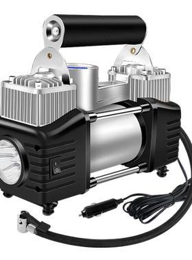 车载充气泵双缸便携式加气筒12v