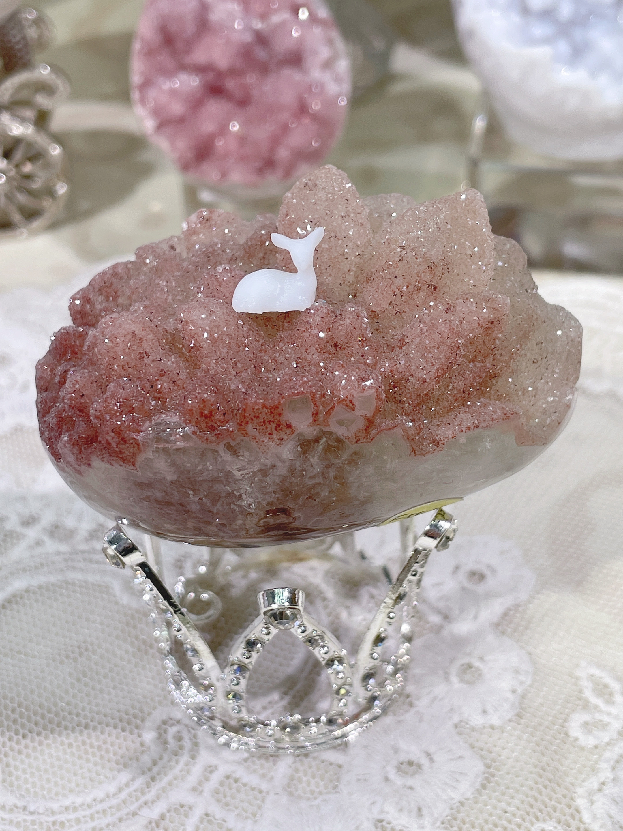 稀有的渐变色牙软晶花！龙蛋全抛 高6cm,饰品/流行首饰/时尚饰品新,奇石,淘宝优惠券,粉丝福利购,淘宝优惠卷