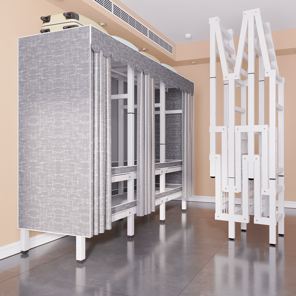 衣柜家用卧室出租房用布衣柜免安装折叠钢架结构儿童收纳组装衣橱