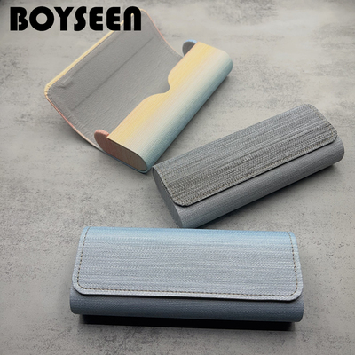 新款眼镜盒便携男款ins渐变质感抗压女学生近视眼睛盒收纳盒子