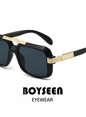 金属机能风大框墨镜男