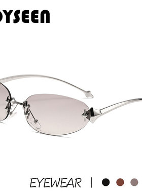 亚比风墨镜无框千禧风Y2K