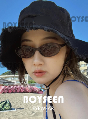 欧美明星同款窄框墨镜女时髦复古太阳镜UV400海边防晒旅游墨镜