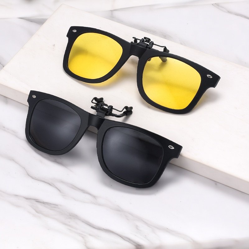 近视眼镜开车专用偏光夹片防紫外线超轻便携墨镜夹片夜间钓鱼驾驶